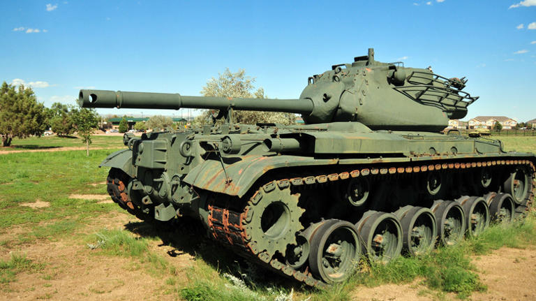 An M47 Patton tank