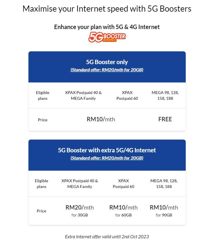 CelcomDigi also offers free 5G access pass for Xpax Postpaid 40 and 60