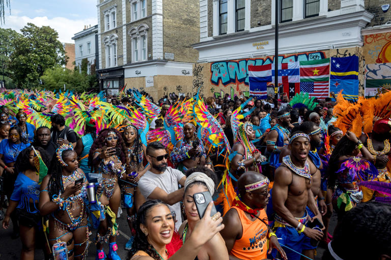 Notting Hill Carnival is a yearly celebration of British African Caribbean and British Indo-Caribbean culture (Getty)