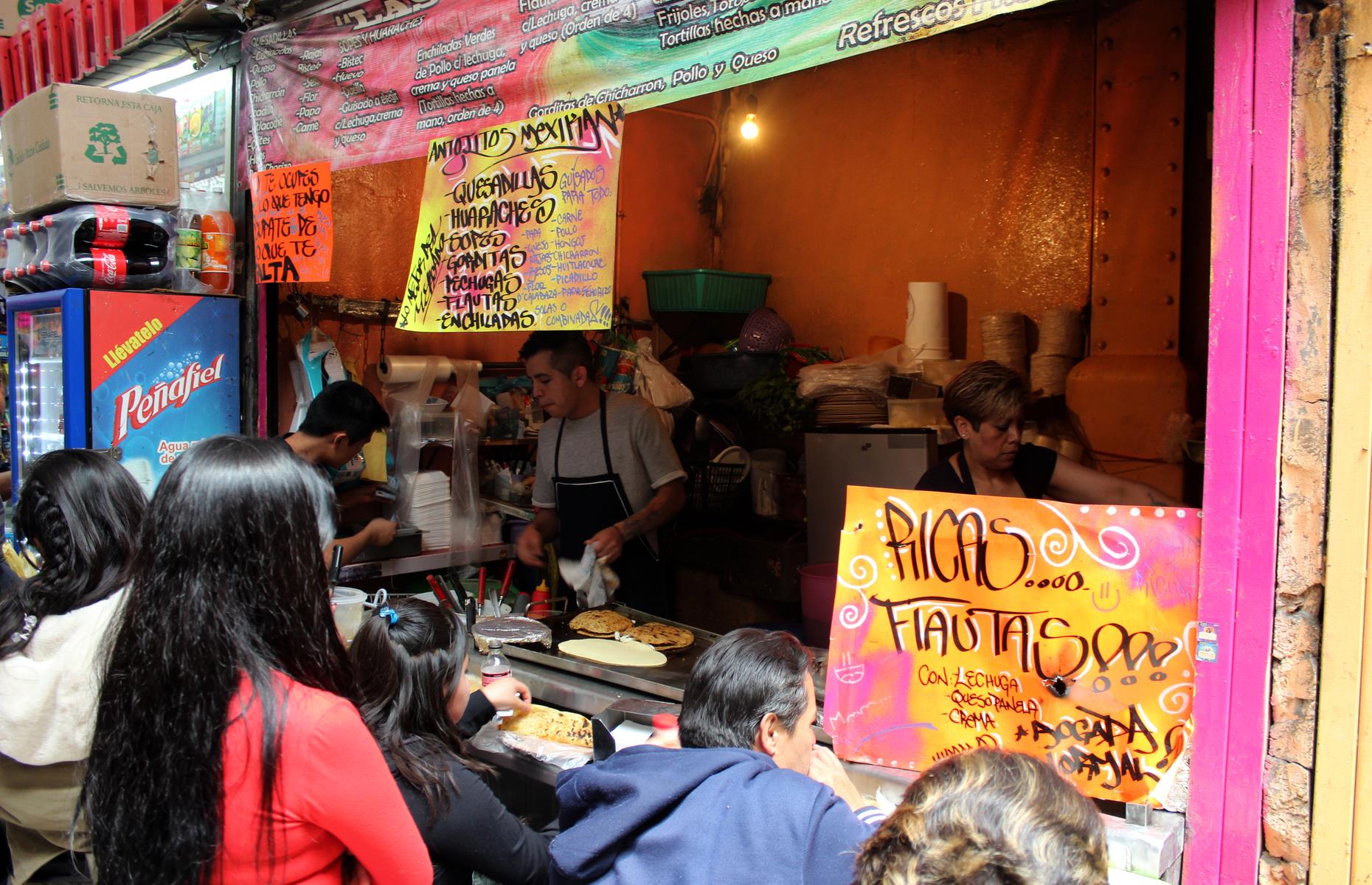 <p>Eat like the locals in Mexico City and tuck into the array of world-class street foods on offer. Start your day with tamales – Mexico’s favorite breakfast. These consist of dough wrapped around meat, vegetables and fruit, served in a banana leaf. Just make sure you order by 10am as they often sell out early. You’ll also find tortillas, tacos, burritos and enchilada stalls (and holes in the wall) throughout the city.</p>