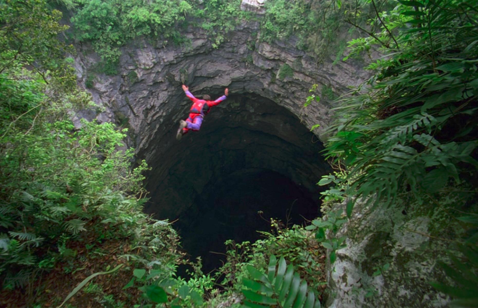 <p>The largest known vertical shaft in the world, the 1,200-feet-deep (366m) Cave of Swallows is so big you could fit the Eiffel Tower inside – or the Statue of Liberty twice. Located in San Luis Potosi, in central Mexico, it’s home to thousands of birds and in recent years has become popular with base jumpers. Local guides offer tours but you may not be allowed to enter in wet weather, so it's best visited during the dry season.</p>  <p><a href="https://www.loveexploring.com/galleries/141742/jawdropping-caves-you-can-visit-in-north-america?page=1"><strong>Now read on for more of North America's most breathtaking caves</strong></a></p>