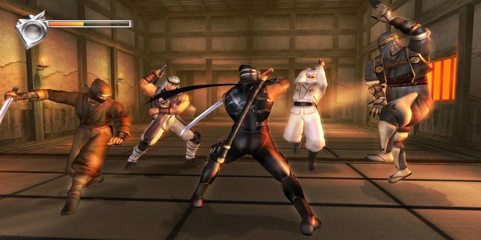 Сложные игры начало. Ninja Gaiden игра 2004. Ниндзя Гайден Блэк. Игра ниндзя Гайдн 2. Ninja Gaiden Black Xbox.