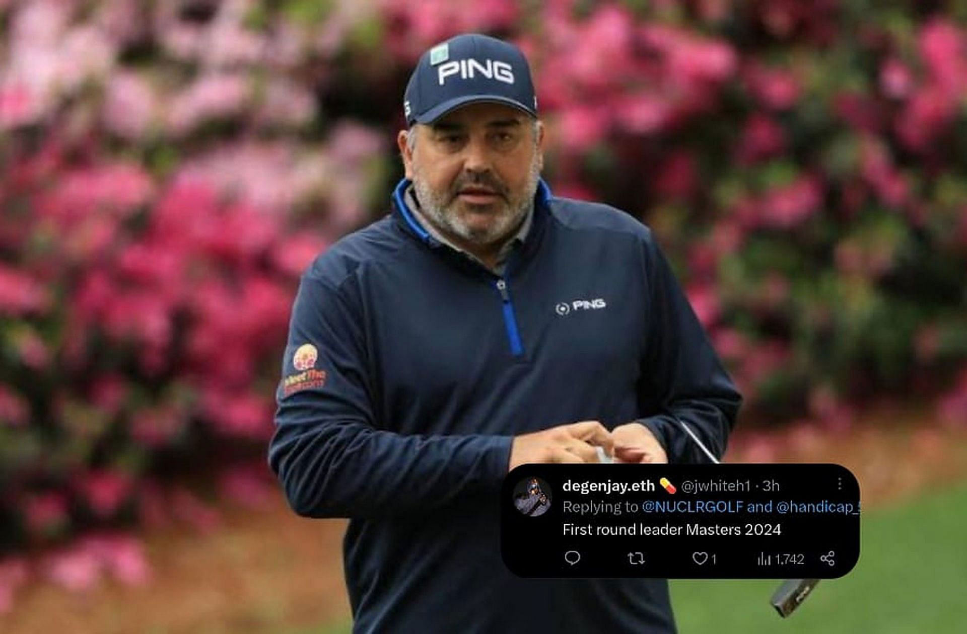 "First round leader Masters 2024" Fans react to Angel Cabrera's