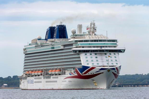 P&O's Britannia is docked in Southampton today (Image: NQ)