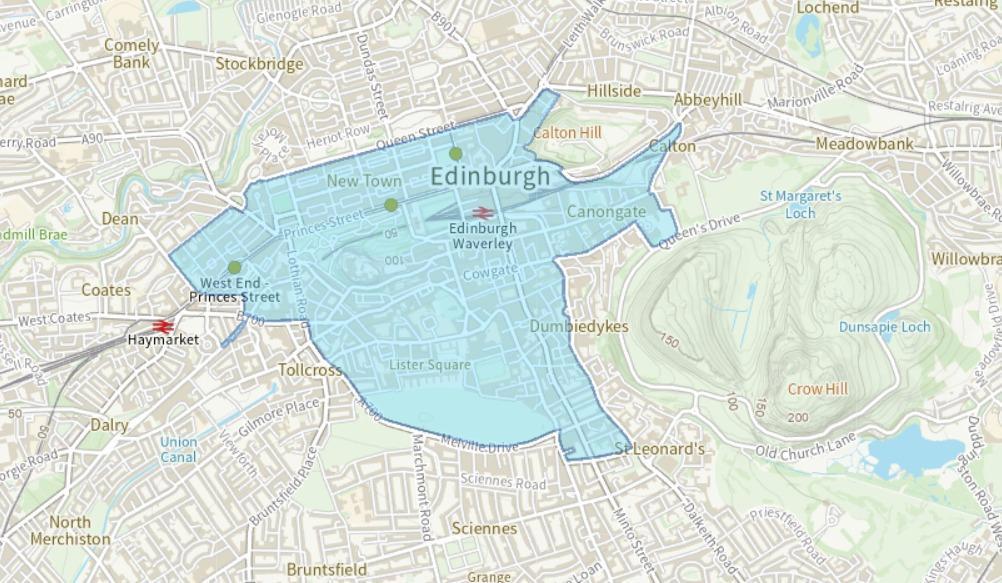 lez map for edinburgh        <h3 class=