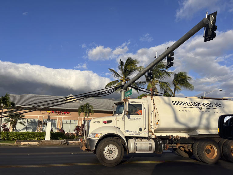 A scene in the town of Lahaina on Thursday.