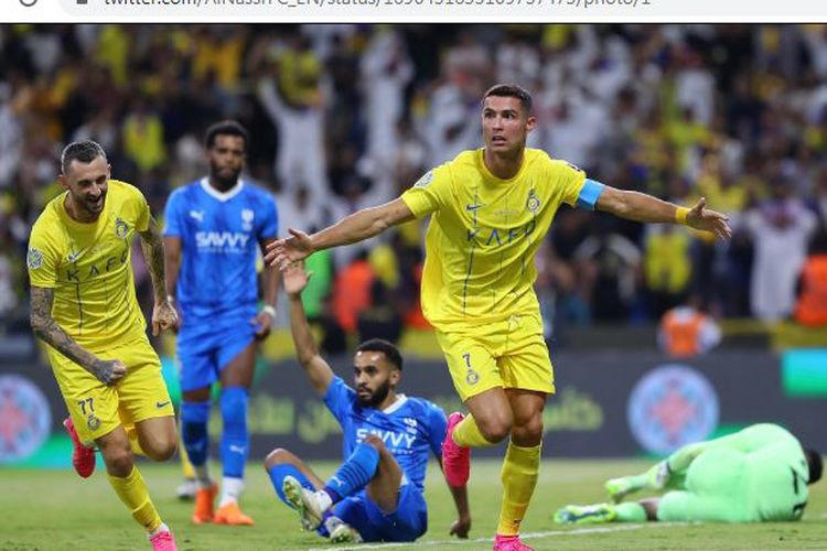 Cristiano Ronaldo berhasil membawa Al Nassr menjuarai Arab Club Champions Cup 2023 usai mengalahkan Al Hilal di partai final, Sabtu (12/8/2023).