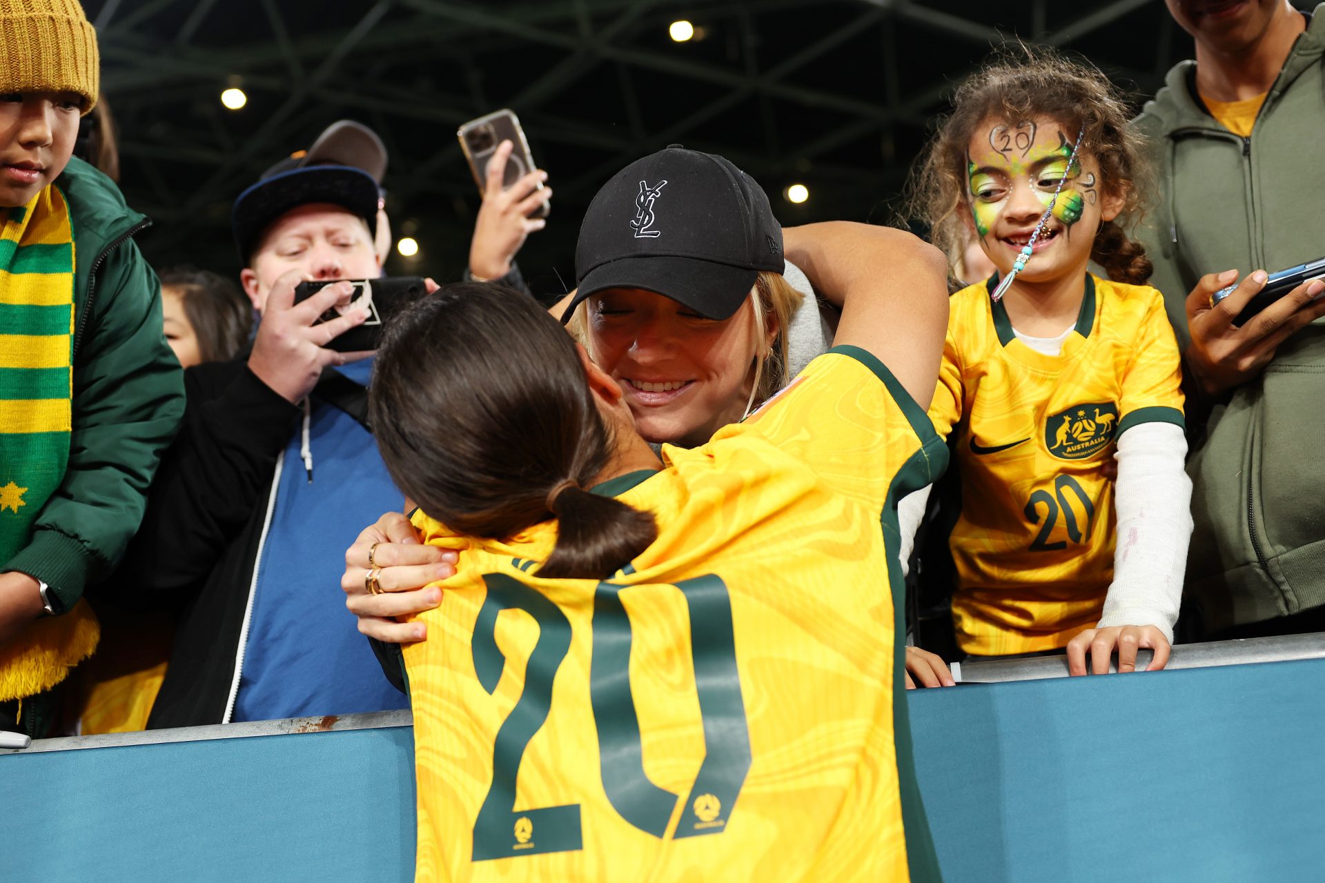 Sam Kerr celebrates historic World Cup win with footballer girlfriend
