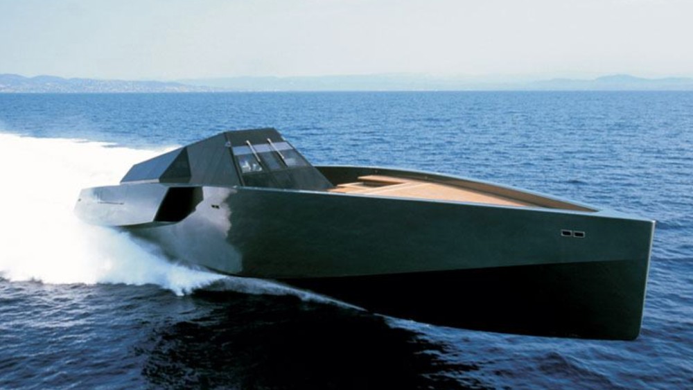<p>Wally founder Luca Bassani designed the 118-foot <em>Galeocerdo</em> to maintain speed in rough seas. Launched in 2003 by Rodriquez Yachts, the boat racks up an eye-watering 65 knots (74.8 mph), thanks to its three Vericor TF50 gas turbines, each driving a Rolls-Royce KaMeWa water jet. Another performance-enhancing feature is the lightweight titanium exhaust system designed to resist the extreme temperatures generated by the gas turbines. Wind tunnel tested at the Ferrari facility in Maranello, Italy, the boat generates 16,800hp and a 45-knot (51.8-mph) cruising speed that’s faster than most motoryachts running flat out. It also enjoys a highly futuristic exterior design.</p>