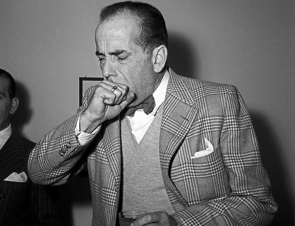 <p>A couple of years after celebrating his 10-year wedding anniversary, Bogart got very ill, largely due to his smoking and drinking habits. Bacall convinced him to seek medical help in 1956, and the actor was diagnosed with esophageal cancer. Shortly afterward, doctors removed his entire esophagus, two lymph nodes, and a rib.</p> <p>Unfortunately, the surgery didn't improve Bogart's health, and chemotherapy didn't work either. He battled cancer for nearly a year, but he was unable to win the fight. In his last hours, he put his hand on his wife's arm and reportedly told her, "Goodbye, kid," before dying. </p>