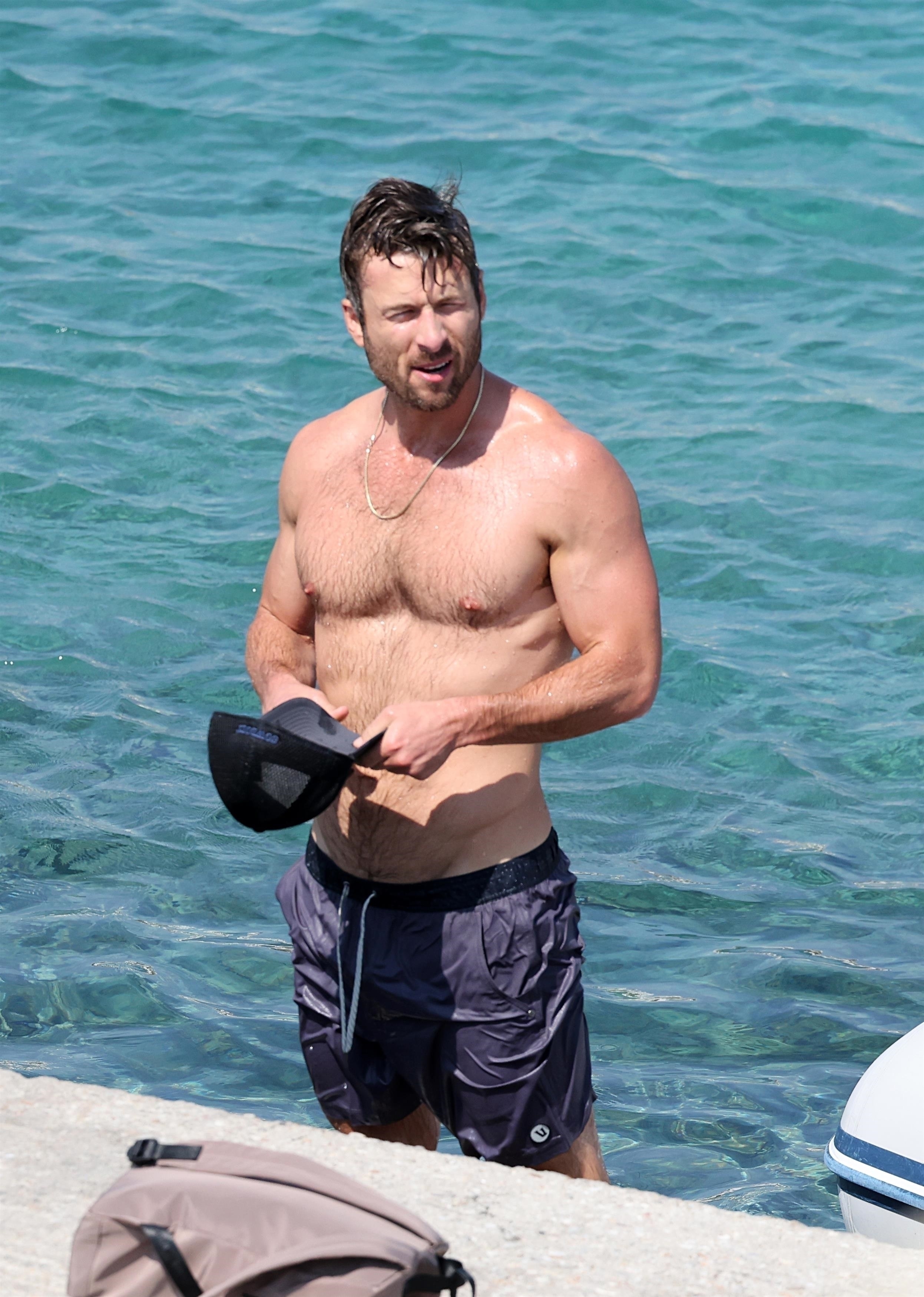 <p>"Top Gun: Maverick" star Glen Powell joined actor pals Chord Overstreet and Lamorne Morris (not pictured) in Mykonos, Greece, for a sun-soaked vacation on Aug. 15.</p><p>MORE: <a href="https://www.msn.com/en-us/community/channel/vid-kwt2e0544658wubk9hsb0rpvnfkttmu3tuj7uq3i4wuywgbakeva?item=flights%3Aprg-tipsubsc-v1a&ocid=social-peregrine&cvid=333aa5de5a654aa7a98a6930005e8f60&ei=2" rel="noreferrer noopener">Follow Wonderwall on MSN for more fun celebrity & entertainment photo galleries and content</a></p>