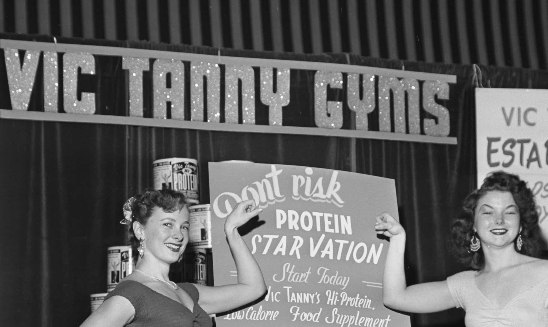 <p>In 1947, the first Vic Tanny Health Club opened, offering a new concept that catered to both men and women. Vic Tanny eventually expanded the business to over 100 clubs.</p>