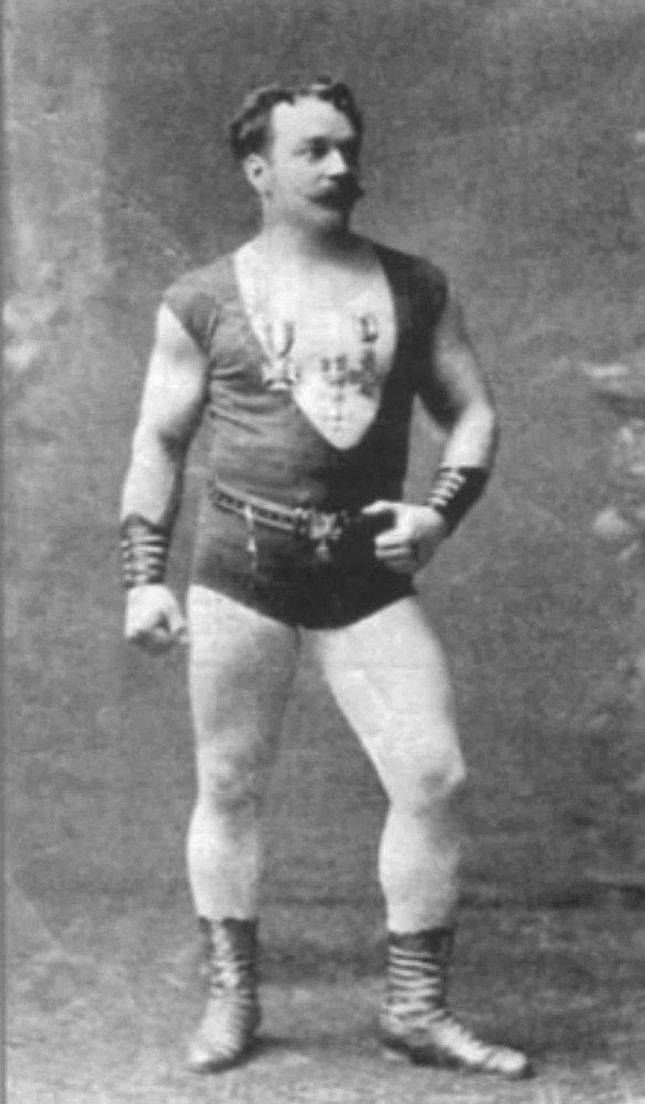 <p>Ludwig Durlacher, also known as Professor Attila, was a strongman dubbed as the first personal trainer. Attila opened the first personal gyms in Europe and the US.</p>