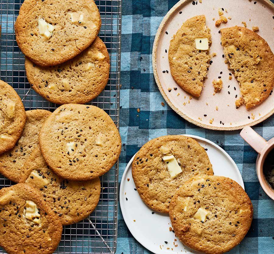 Tahini & White Chocolate Cookies