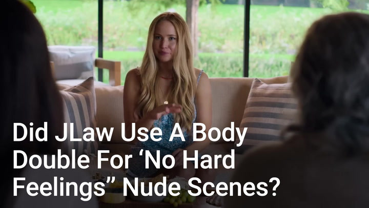 Did Jennifer Lawrence use body double in No Hard Feelings beach scene?