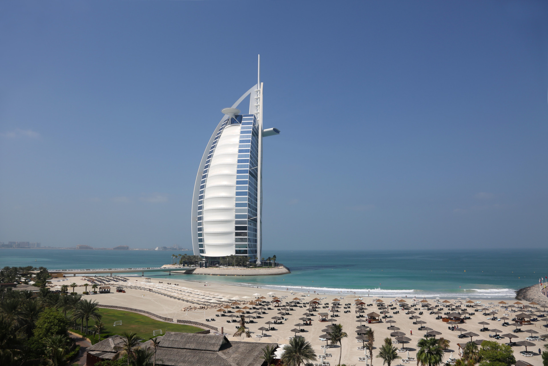 <p>Live like royalty at one of the few seven-star hotels in the world, Burj-Al-Arab in Dubai. The spacious Royal Suite is on the 25th floor and is dripping in 22-karat gold. Pure luxury.</p>