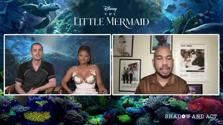 'The Little Mermaid' Cast Interview With Halle Bailey, Jonah Hauer-king ...