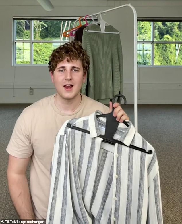 Man reinvents coathanger so clothes never fall off again