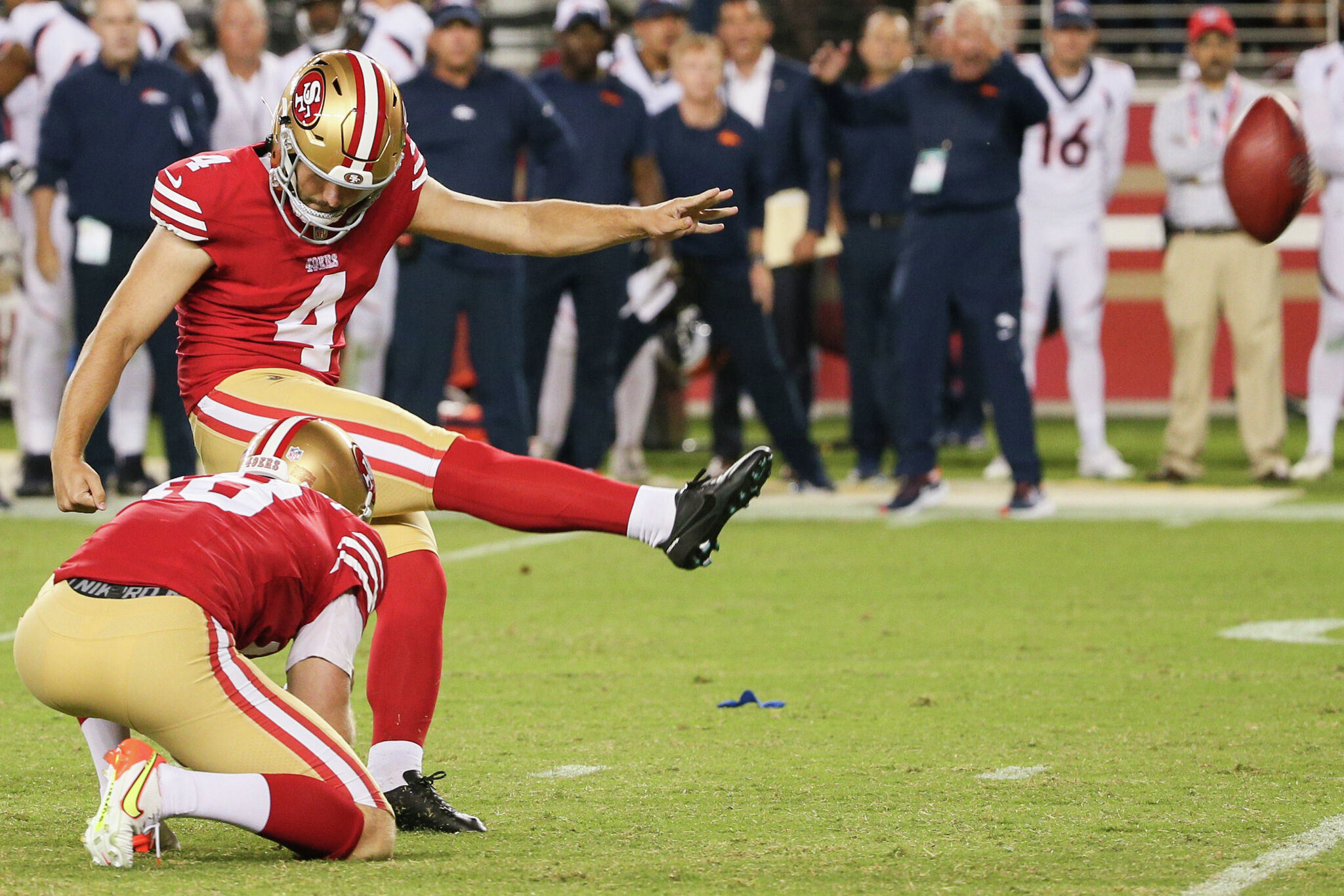 With his first field goals, 49ers’ Jake Moody redeems latest missed kick