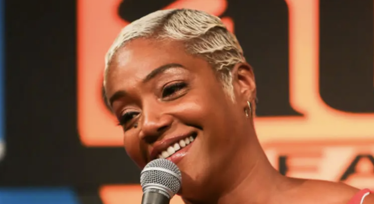 Tiffany Haddish performs at the benefit for those affected by strikes at the Laugh Factory on August 15, 2023 in Los Angeles, California.