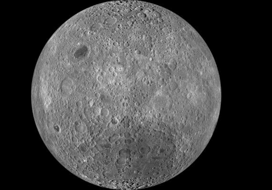 Composite image of the lunar farside taken by the Lunar Reconnaissance Orbiter in June 2009