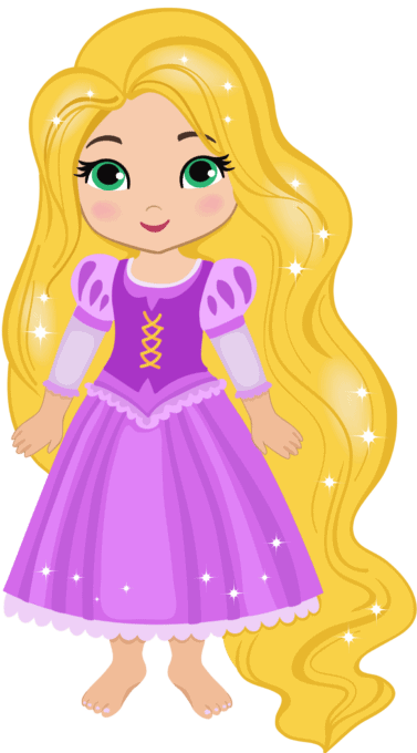 Rapunzel from the Disney princess movie Tangled