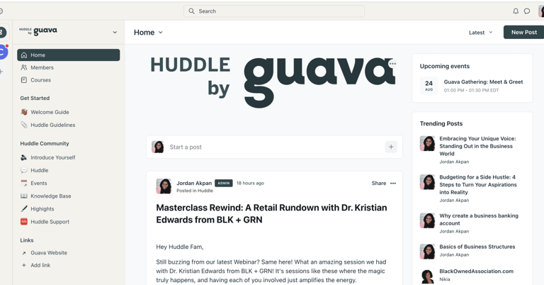In August, Guava launched its Huddle networking hub, where customers can connect, get advice and attend financial workshops.