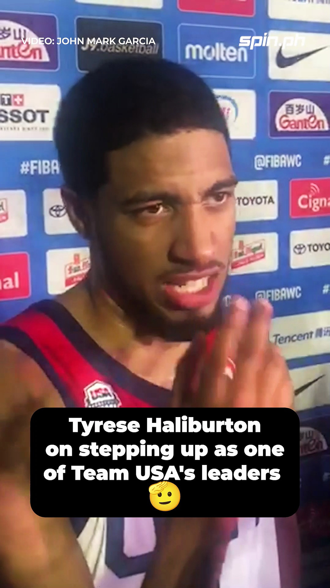 Tyrese Haliburton on being one of the leaders of Team USA FIBAWC