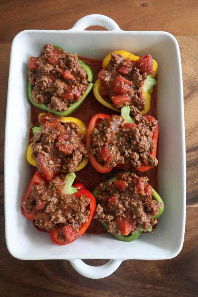 Pizza Stuffed Peppers