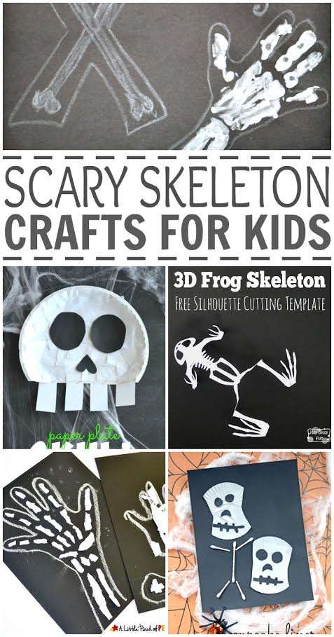 8 Scary Skeleton Crafts for Kids