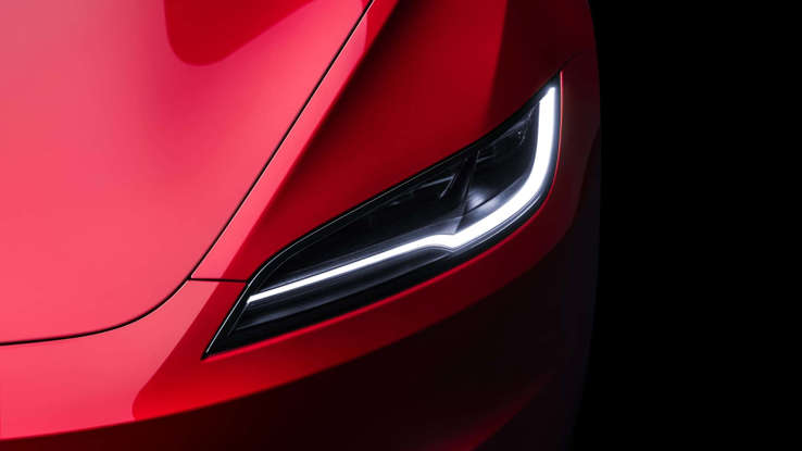 Updated Tesla Model 3 headlamps