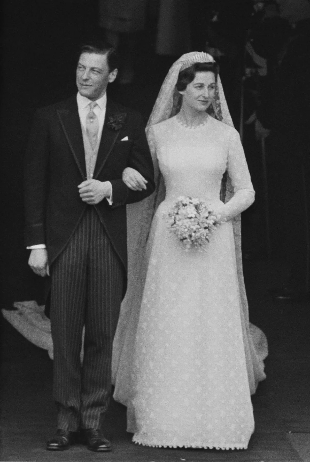 <p>On April 24, 1963, Princess Alexandra of Kent was married to Angus James Ogilvy at Westminster Abbey. She is a first cousin of Queen Elizabeth.</p> <p>For the occasion, Alexandra wore <a href="https://www.thecourtjeweller.com/2019/05/the-kent-city-of-london-fringe-tiara.html" rel="noopener noreferrer">The Kent City of London diamond fringe tiara</a>, which features diamonds that are set in both gold and silver. The jewelry had belonged to her mother, Princess Marina, who had a similar style for her own wedding. We'll see her bridal ensemble later.</p> <p><a href="https://www.msn.com/en-us/community/channel/vid-u7q3kmpdkkkxhftb08rpv9p5r4sxwvipuqisdevjrvyf4v9cfj9s?item=flights%3Aprg-tipsubsc-v1a&ocid=windirect&cvid=1421b7fe40e24eb3b4cd0fb4d74b5e2c" rel="noopener noreferrer">Follow our brand to see more like this</a></p>