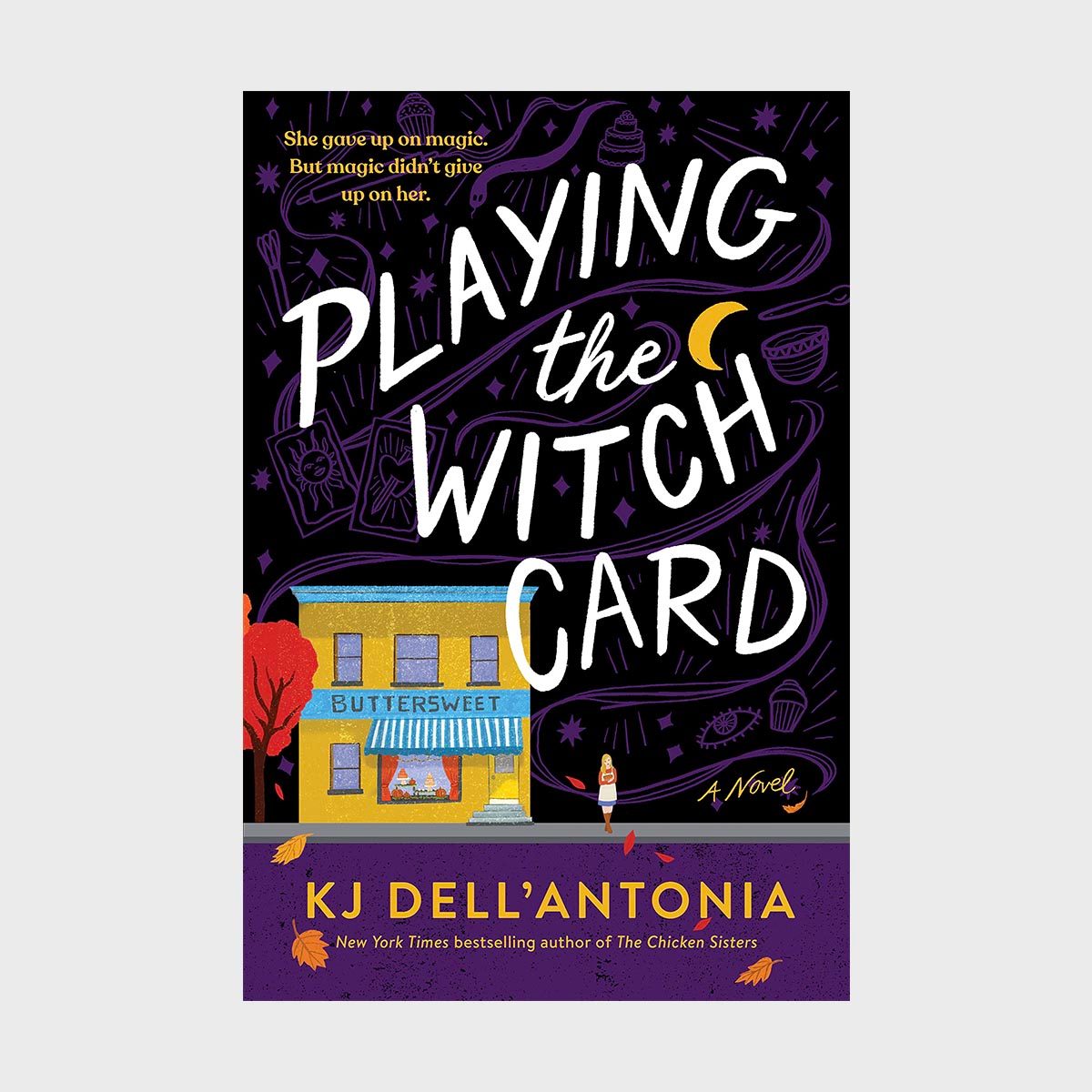 <p class=""><strong>Release date: </strong>Sept. 12, 2023</p> <p><a href="https://www.amazon.com/Playing-Witch-Card-KJ-DellAntonia/dp/0593713796/" rel="noopener noreferrer"><em>Playing the Witch Card</em></a> is billed as <em>Gilmore Girls</em> meets <em>Practical Magic</em>, which was enough to sell me! If that's not enough to hook you, know that the book continues the fine tradition of focusing on magical female-driven families. Flair Hardwicke inherits her grandmother's bakery in Kansas, and while she knows magic is real, after she finally leaves her cheating husband, she is convinced love isn't. Refusing to continue her Nana's fortune-telling side business, Flair accidentally bakes a batch of Tarot card cookies that unleashes the family's power. Chaos ensues: Her first love returns, as does her unpredictable mother and magic-obsessed daughter. Flair must confront her magical heritage to navigate the powerful new witch in town—one who isn't nearly as reluctant or careful with her powers. I can't wait to read this <a href="https://www.rd.com/list/fantasy-romance-books/" rel="noopener noreferrer">fantasy romance book</a> while sitting outside on my porch watching the crisp leaves fall.</p> <p class="listicle-page__cta-button-shop"><a class="shop-btn" href="https://www.amazon.com/Playing-Witch-Card-KJ-DellAntonia/dp/0593713796/">Shop Now</a></p>