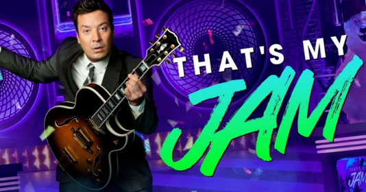 The promotional graphic for Jimmy Fallon's That's My Jam