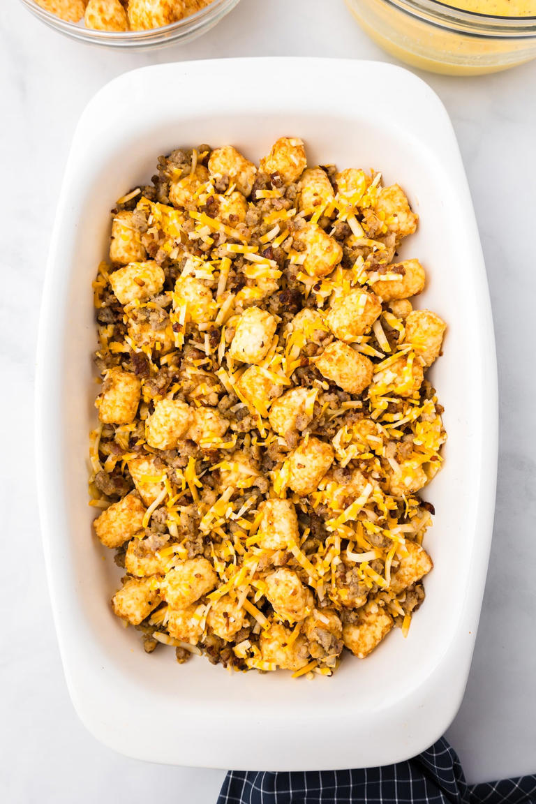 Tater Tot Sausage Breakfast Casserole