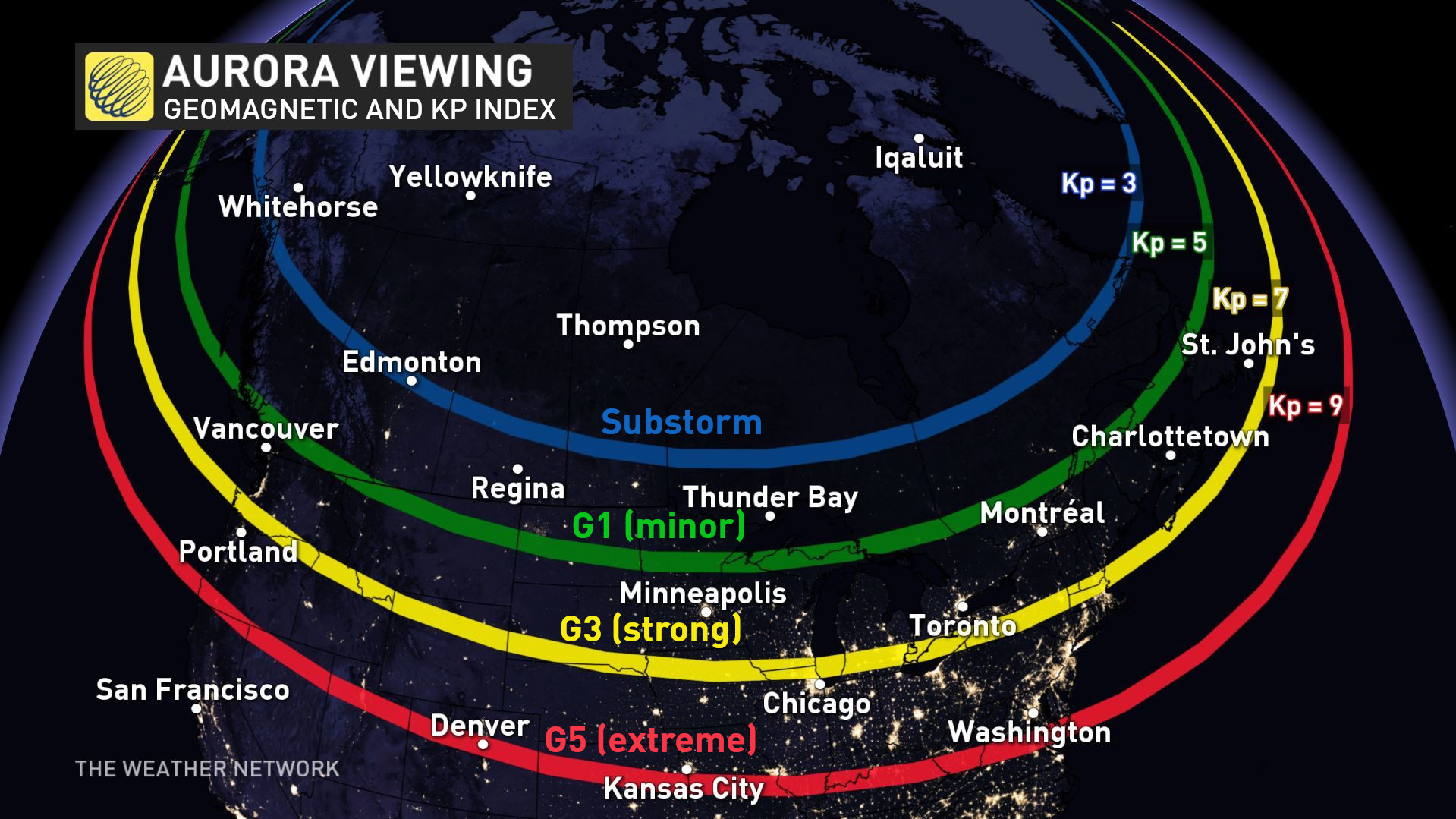 the northern lights may shine across canada overnight tonight