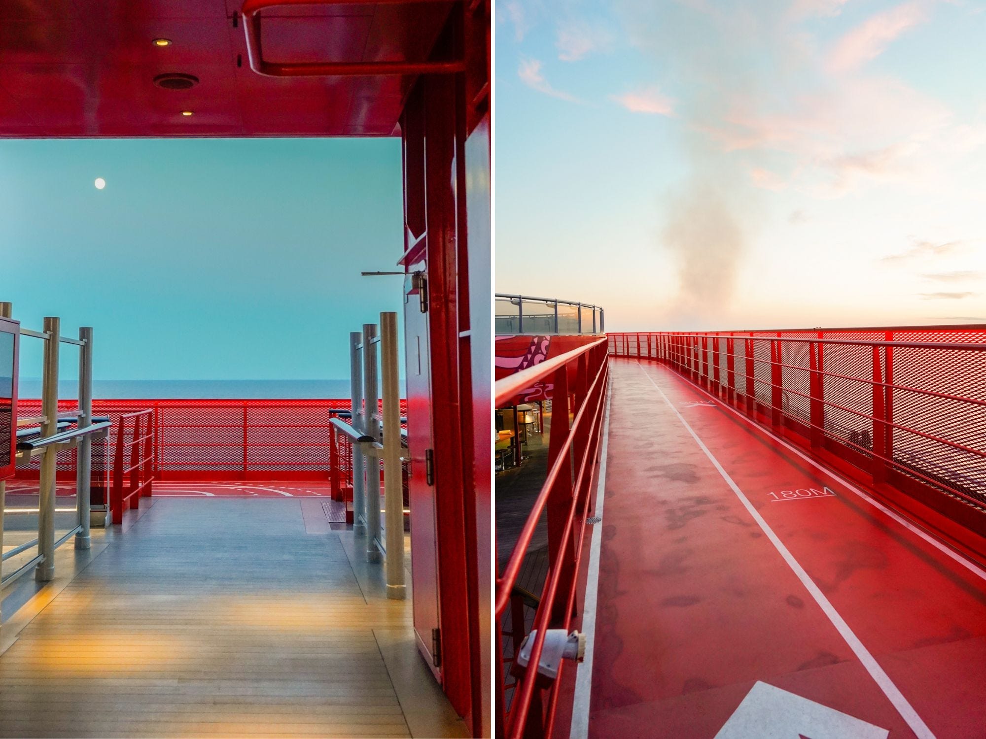 <p>On deck 17, the track is the perfect place to run — or walk, if you vacation like me — with constant views of the wide-open ocean. </p>
