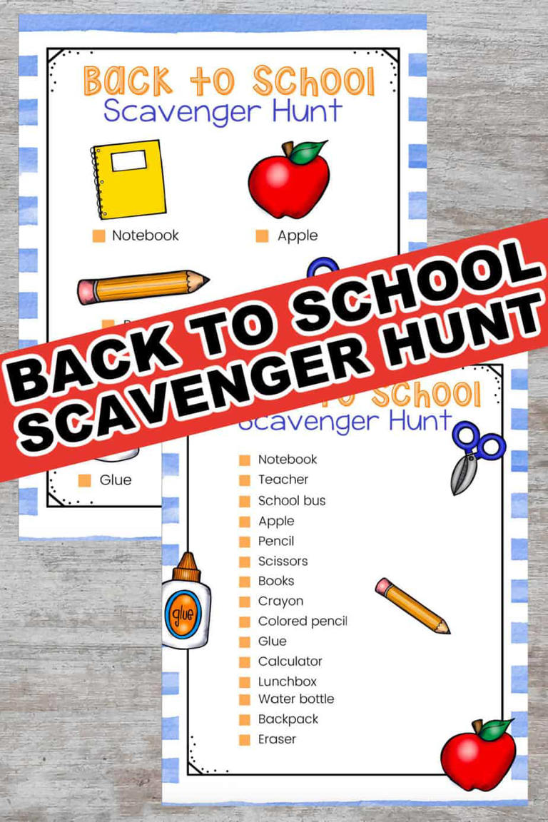 Get ready for the ultimate Back-to-School adventure with this Back-to-School scavenger printable for kids! Kids will love this fun-filled hunt for school-related items while