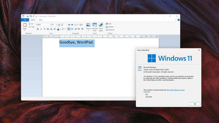 Microsoft confirms when WordPad for Windows 11 will be removed from the ...