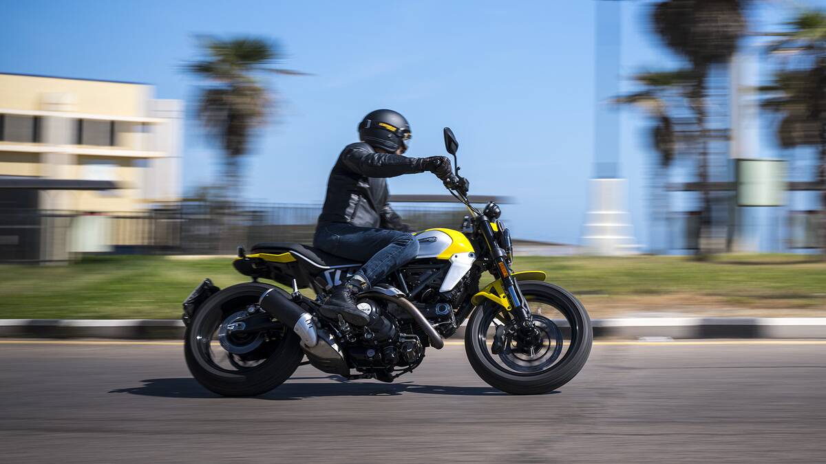 <p>The Ducati Scrambler 800 Icon comes under the sport-cruiser category and costs $10,995 for the base trim. Like the other Ducati bikes, it's also extremely attractive and extremely powerful. As the name suggests, the Scrambler 800 Icon has an L-Twin 800 cc engine that works with a 6-speed transmission and generates 73 horsepower.</p> <p>The bike also comes with a number of great features, such as multiple ride modes, traction control for wet surfaces, cornering ABS for sharp braking, and a 4.3" TFT color display with intuitive controls. And you don't just get a sporty and fun ride but also a good 93% of the base value on reselling.</p>