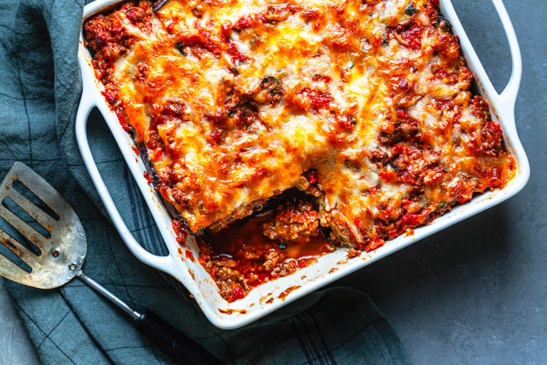 Recipe: Instead of pasta, build this ‘lasagna’ with broiled eggplant ...
