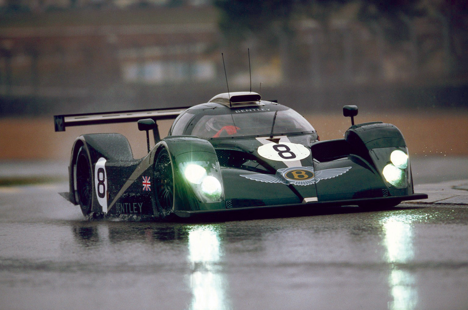 <p>With Bentley in the same stable as <strong>Audi</strong>, and with the latter enjoying success at Le Mans in 2000, there was an opportunity to evolve the <strong>Audi R8 </strong>endurance racer into a Bentley. The result was the Bentley EXP Speed 8 (the EXP bit was later dropped), which made its debut at La Sarthe in 2001. Bentley managed a class win in 2001 and again in 2002, before taking the overall win in 2003.</p>