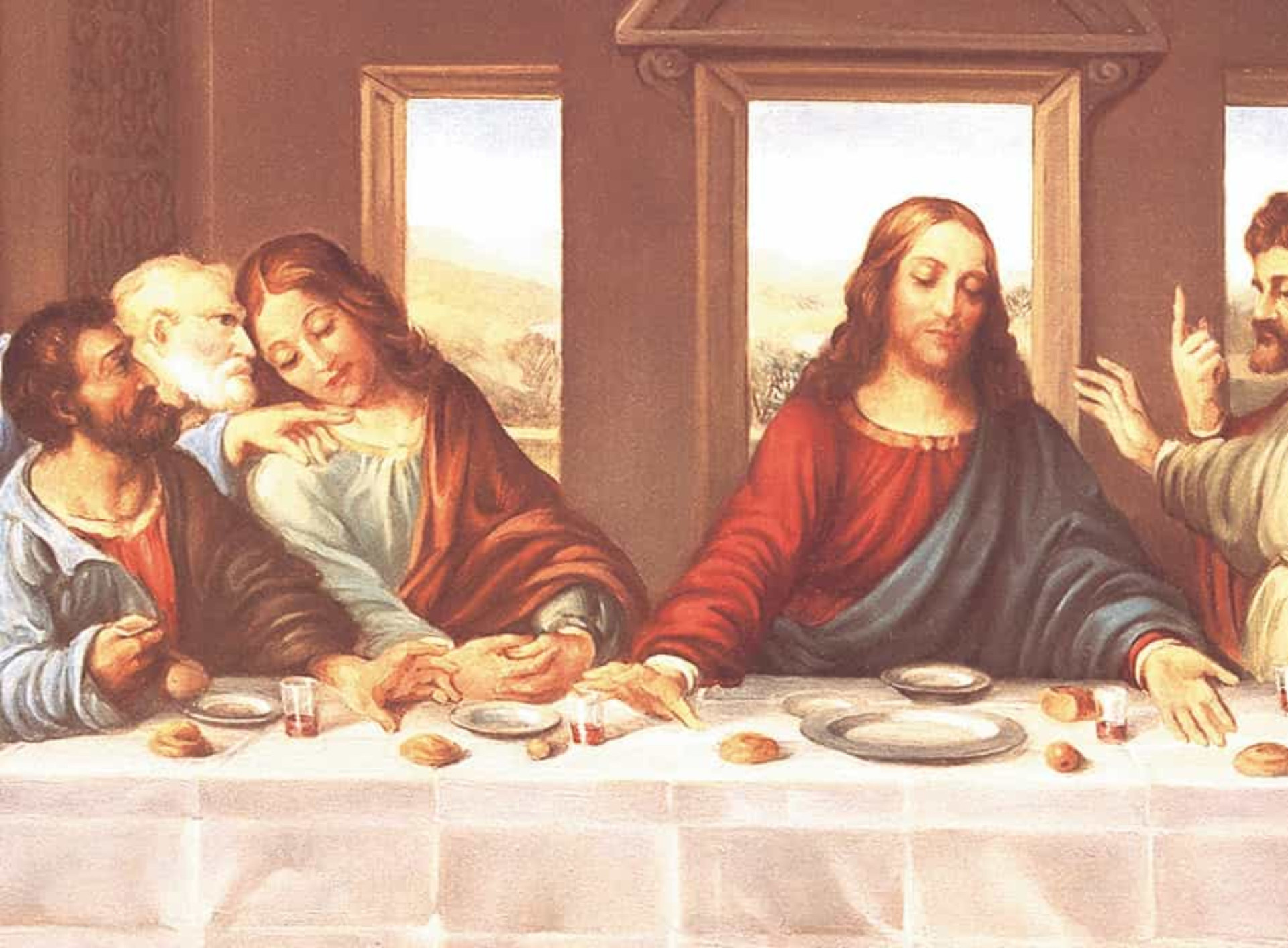 ¿Aparece en "La última cena"?