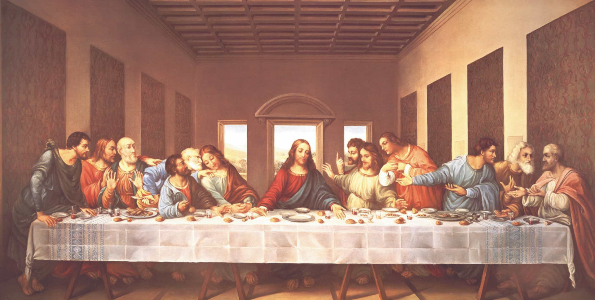 ¿Aparece en "La última cena"?