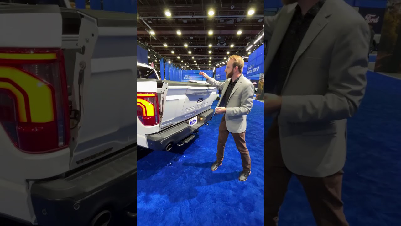 We get a closer look at the Pro Access Tailgate on the 2024 Ford F150