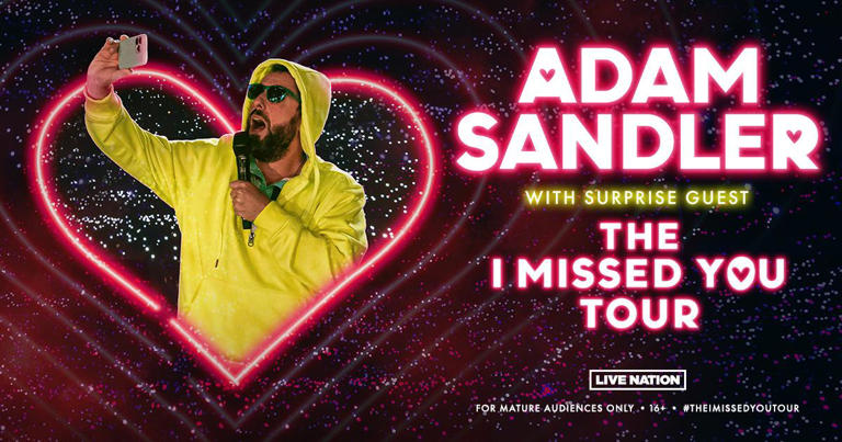 Adam Sandler To Launch 25-City North American “I Missed You” Comedy Tour Next Month