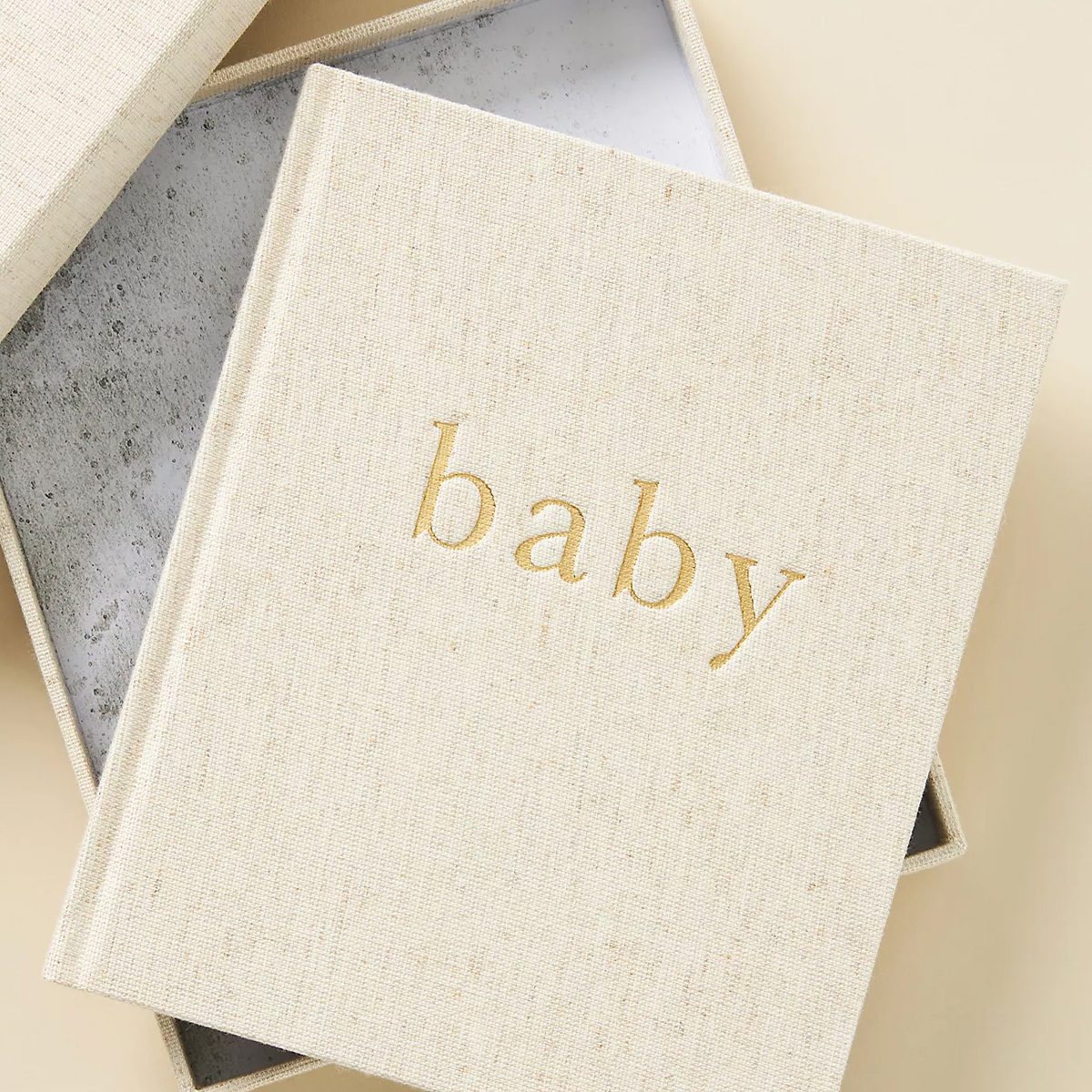 <p>New parents will want to record everything from the baby's first kick to their first haircut. This sophisticated, <a href="https://www.anthropologie.com/shop/baby-book2" rel="noopener noreferrer">linen-bound baby book</a> features 96 pages of guided prompts, spaces for handprints and footprints, photos, and notes. It comes ready to wrap in a beautiful keepsake box that will keep all of those memories safe for years to come. This is one of those <a href="https://www.rd.com/list/holiday-gifts-that-give-back/">gifts that give back</a> tenfold with precious memories.</p> <p class="listicle-page__cta-button-shop"><a class="shop-btn" href="https://www.anthropologie.com/shop/baby-book2">Shop Now</a></p>