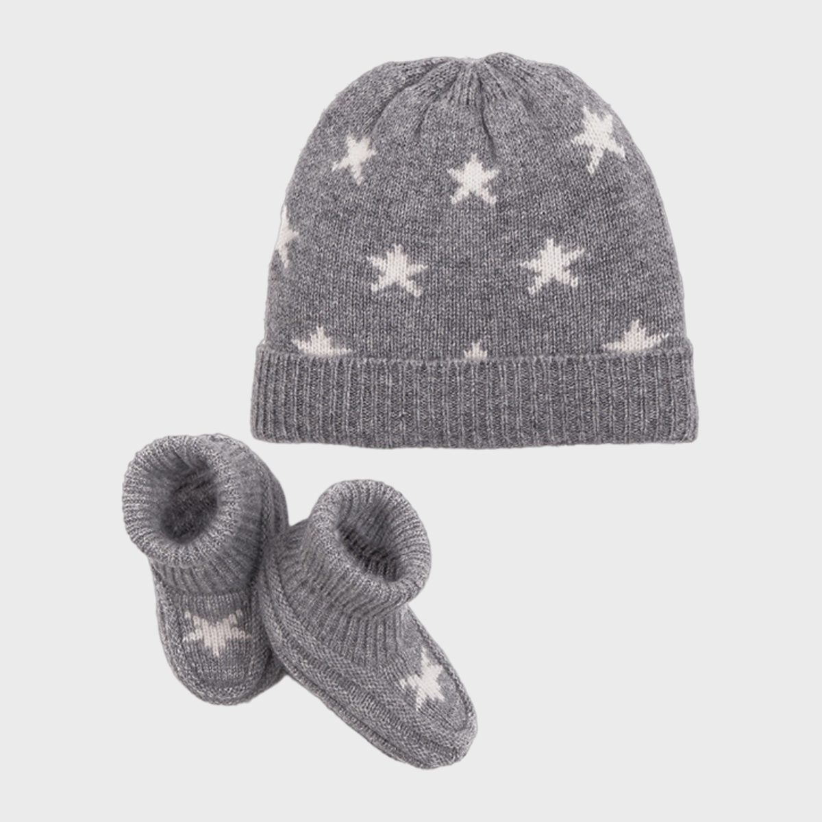 <p>Who can resist 100% Mongolian cashmere: Choose which color <a href="https://www.onequince.com/home/mongolian-cashmere-newborn-bootie-beanie" rel="nofollow noopener noreferrer">beanie and bootie combo</a> is best for the new wonder in your life, soft pink or gray. It's a luxurious, style-forward way to celebrate bringing a new loved one into the world. This brand also made our list of the best sweaters with this <a href="https://www.rd.com/article/quince-cashmere-sweater/">cashmere beauty</a>, if you want to indulge the baby's parents in a little luxury too.</p> <p class="listicle-page__cta-button-shop"><a class="shop-btn" href="https://www.quince.com/baby-&-kids/apparel/washable-cashmere-beanie-bootie-set/">Shop Now</a></p>