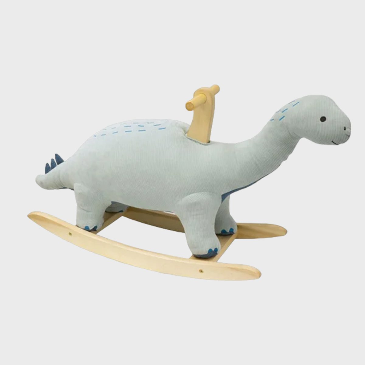 <p>This <a href="https://www.maisonette.com/product/dinosaur-rocker" rel="noopener noreferrer">prehistoric rocker</a> is sure to be the highlight of the nursery and a favorite toy as the baby grows. It boasts soothing, muted colors along with sturdy wooden handles and rockers for years of fun play.</p> <p class="listicle-page__cta-button-shop"><a class="shop-btn" href="https://www.maisonette.com/product/dinosaur-rocker">Shop Now</a></p>