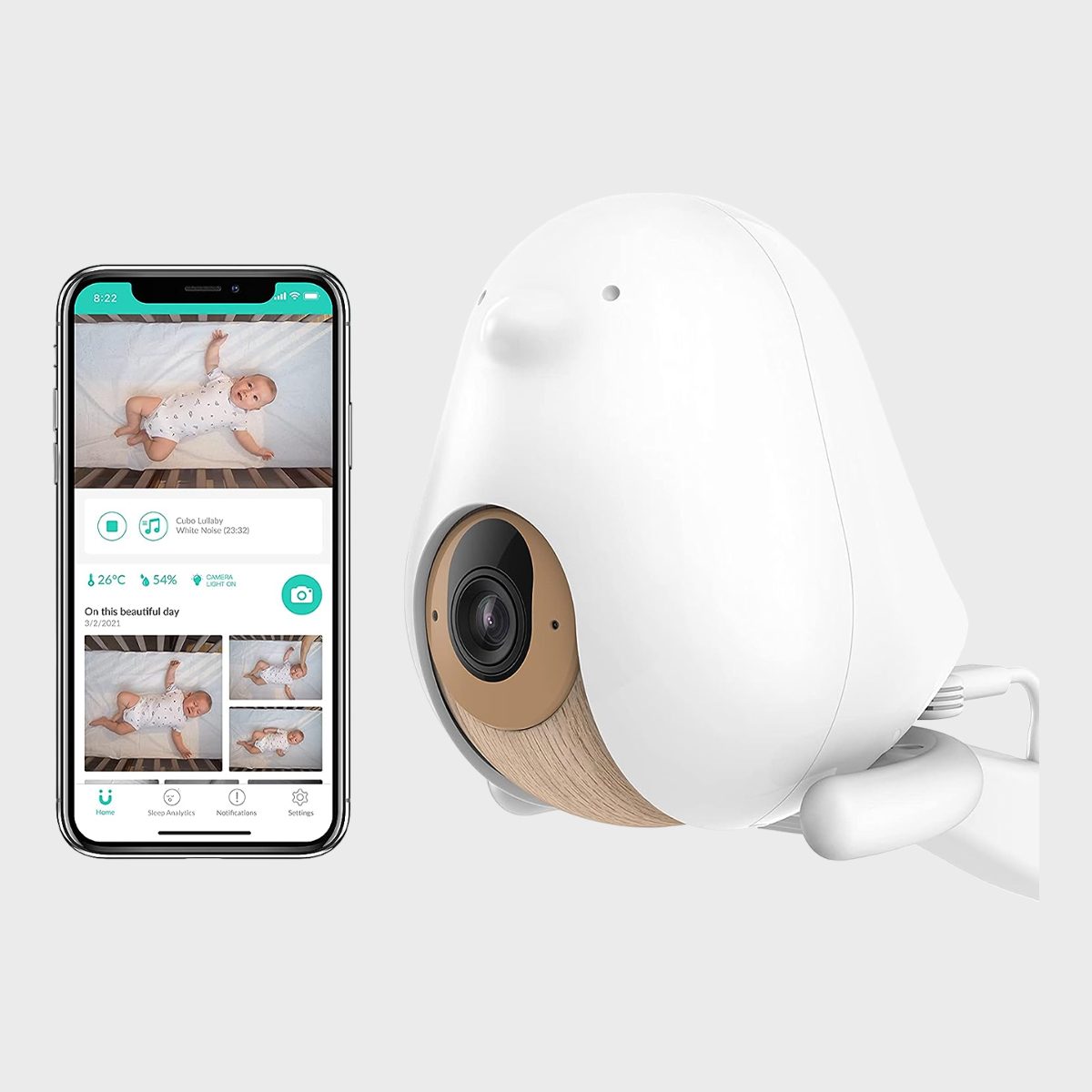 <p>Forward-thinking parents are going to love this futuristic-feeling <a href="https://www.amazon.com/Cubo-Ai-Plus-Smart-Monitor/dp/B08C4Y8S17" rel="nofollow noopener noreferrer">Cubo Ai Plus Smart baby monitor</a>. It sends alerts in real-time if it detects the baby's mouth and nose are covered or if they're face down, and it even has HD night vision, cry detection and a sleep analytics dashboard with easy-to-decipher statistics.</p> <p class="listicle-page__cta-button-shop"><a class="shop-btn" href="https://www.amazon.com/Cubo-Ai-Plus-Smart-Monitor/dp/B08C4Y8S17">Shop Now</a></p>